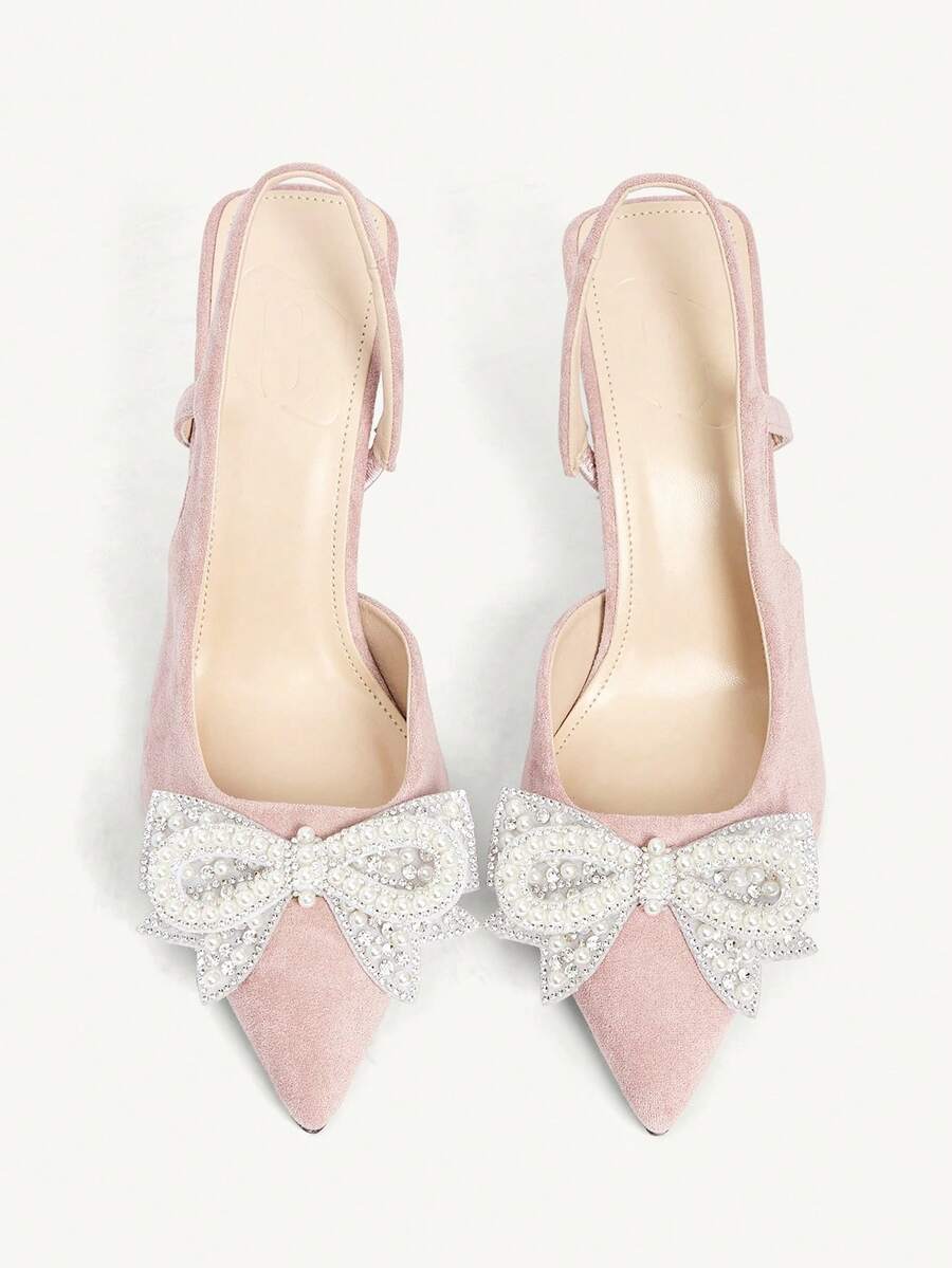 CUCCOO CHICEST Giày nữ mùa xuân hè mới, thiết kế nơ lớn dễ thương ba chiều, mũi nhọn, gót ly rượu vang, gót trung bình, lãng mạn, thanh lịch, đơn giản, màu đen satin, gót cao, quai hậu, thích hợp cho hẹn hò, tiệc trà chiều, ngày Valentine, trang phục sang trọng, tiệc tùng, dạ hội, váy cưới ngọt ngào và gợi cảm, dép lê, màu trắng, be, xanh dương, xanh hoàng gia, hồng, nâu, xanh lá cây, đỏ tía, xám, đỏ hồng, tím, vàng, cam, mơ, vàng kim, bạc, đính đá, hoa đính đá cỡ lớn, ren, giày thanh lịch, giày cưới. - Hầu như không có màu hồng - Xem 1