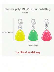 PETSIN 1 Peça Colar Pendente de Estimação com LED de Cor Aleatória, Coleira de Cachorro à Prova d'Água com Luz, Adequada para Caminhadas ao Ar Livre, Luz de Tag de Coleira de Cachorro de Silicone com LED, Bateria Incluída - Multicolorido - Visão 8