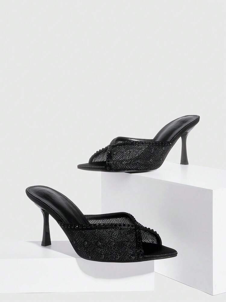 CUCCOO SZL Women's Pointed Toe Minimalist High Heel Sandals For Christmas