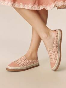 Styleloop Zapatos planos de mujer de estilo casual y versátil - Rosa Pálido - Ver 7