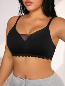 NudeFit 1 pezzo Reggiseno senza fili e imbottitura, taglie comode per donna - nero - Visualizzare 3