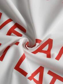 STYNVO Men's Slogan Print Loose Fit Casual Sleeveless Tank Top - White - View 6