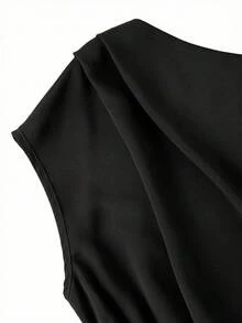 Ellevyn Women's Elegant Party/Wedding Ceremony High-End 2 Pieces Outfit - Black - View 9