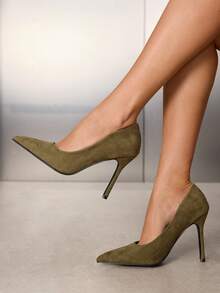 CUCCOO SZL Women Pumps - Olive Green - View 1