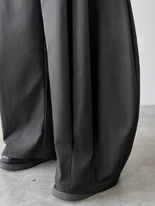 HUEFORM Pantalones rectos de unicolor casuales y de oficina para hombres - Negro - Ver 6