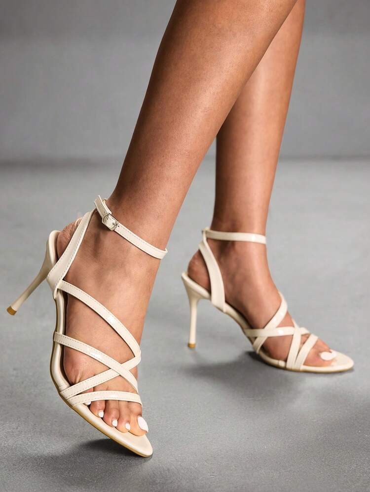 CUCCOO SZL New Burgundy Pointed Toe High Heel Fashion Women Sandals Summer Shoes