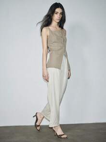 春夏女士豹纹高跟凉鞋，性感时尚简约派对宴会穆勒鞋，棕色 - 棕色 - 查看 8