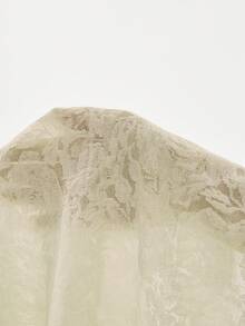 Poéselle Women's Mandarin Collar Raglan Sleeve Fitted Summer Elegant T-Shirt - Olive Green - View 9