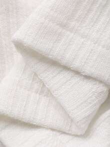 FRIFUL Women's Round Neck Ribbed Bodycon Short Sleeve Split Hem T-Shirt, Summer - Black - View 9