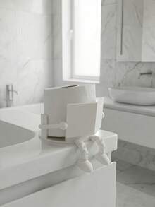 Joivida Single Unit Cartoon Character Toilet Paper Holder, Fade-Resistant Plastic Design, Countertop & Edge-Mountable Tissue Roll Stand, Decorative Bathroom & Kitchen Accessory For Home, Office & Travel, Perfect Birthday, Holiday, Valentine's Day & Party Gift For Adults, Decor Enthusiasts & Hosts,Spring To Summer - Tissue storage rack - View 6