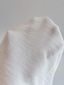 GlowEve 女士夏季外出、约会、新年、情人节、复活节、母亲节、音乐节、中东风情、婚礼、优雅、复古、休闲、通勤、浪漫、度假亚麻刺绣V领纽扣腰无袖衬衫，白色 - 白色 - 查看 6