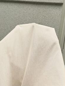 SHEIN 孕妇夏季休闲纯色花瓣袖衬衫 - 米色 - 查看 7