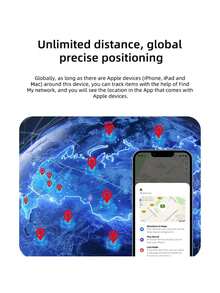PETSIN Localizador GPS para mascotas - Dispositivo anti-pérdida - Rastreador de perros - Genio de seguimiento de collares - Apto para dispositivos iOS - Multicolor - Ver 6