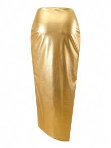 Swim Oasis 女士三件套性感露背比基尼套装，饰有花卉图案，垂坠式领带，适合海滩度假 - 金色 - 查看 7