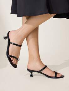 CUCCOO CHICEST Women Heeled Sandals - Black - View 8