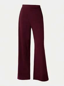 Girlism Teen Girls Sleeveless Top And Pants Set, Metal Button Closure, Elegant Retro Style,,,Kids - Burgundy - View 7