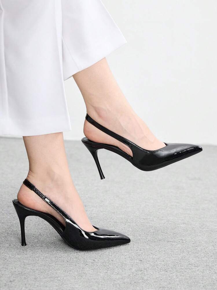 CUCCOO BIZCHIC Women Shoes Spring And Autumn New French Pointed Toe Low Vamp Sexy Party Dating Shoes Showing Heel Stiletto High Heel Women's Shoes Spring Shoes