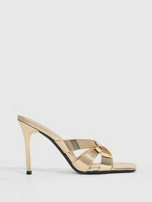 CUCCOO SZL Women Heeled Sandals Spring Shoes - Medium gold - View 4
