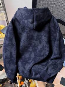 Manfinity Joysei Hanorac unisex albastru vintage, hanorac cu glugă uzat - Albastru - Vizualizare 2