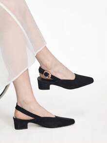 Mnmlis Tacones para mujer - Negro - Ver 3