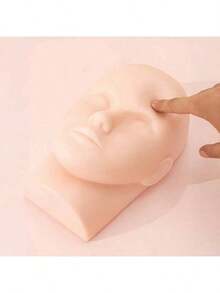 1 đầu ma-nơ-canh tập nối mi - Mô hình thực hành nối mi - Mô hình đầu tập luyện massage làm đẹp - Đầu thêu trang điểm - Chất liệu silicon mềm - Dụng cụ nối mi - Nhiều màu - Xem 6