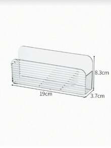 Hộp đựng điều khiển từ xa, giá đỡ điều khiển TV/máy lạnh treo tường, hộp đựng điện thoại/mỹ phẩm treo tường bằng acrylic trong suốt. - Nhiều màu - Xem 13