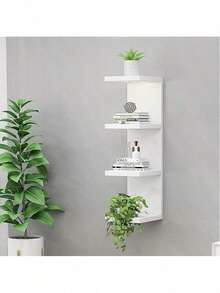 Kệ góc nhiều tầng mới, kệ treo tường, kệ đựng đồ gắn tường, kệ treo tường nhiều tầng bằng PVC dễ lắp ráp, thích hợp cho phòng ngủ, phòng tắm, nhà bếp, văn phòng, phòng khách, làm giá sách, trang trí tường, trang trí nhà cửa. - Nhiều màu - Xem 4