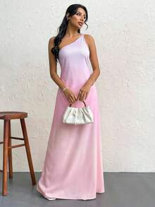 Firerie Đầm dự tiệc/hẹn hò màu ombre dành cho nữ - Bụi tím - Xem 4