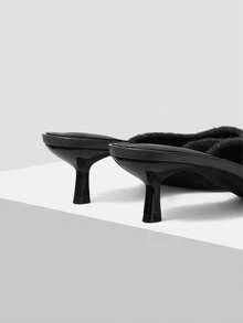 Mnmlis Women's Fashion Versatile Pointed Toe High Heels - Grey - View 3