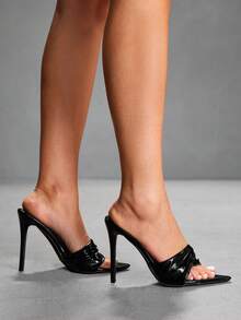 CUCCOO SZL Women Heeled Sandals - Black - View 4