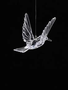 10/20Pcs Bird Decoration Hanging Ornaments, Suitable For Wedding Decor, Kindergarten Decor, Room Decor, Home Decor, Wall Decor, Also Can Be Used As Birthday Or Graduation Gifts - Clear - View 6