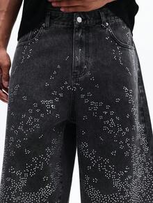 SUMWON Men Denim Shorts - Black - View 6