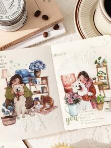 Colorful Cute Pets Journal Sticker Book - Journal Stickers And Sticker Notebook Materials - suit - View 9