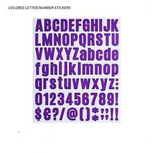 1 Set Of 12pcs Color Palette Letter And Number Stickers, Creative Screen Protector, Phone Case Back Card Stickers, Journal Stickers, And Card Stickers. - suit - View 9