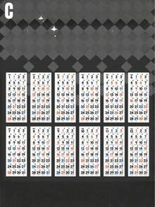 365-Day Daily Stickers, Journal And Notebook Background Decoration Stickers, Self-Adhesive Calendar - suit - View 9