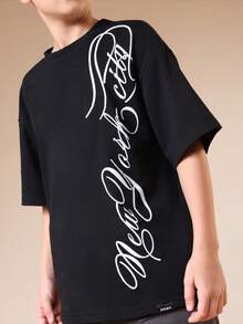 SUMWON Tween Boys T-Shirts - Black - View 4