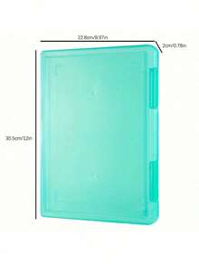Caja de archivo de plástico transparente, caja de almacenamiento portátil y resistente al agua de varias capas, adecuada para oficina, escuela y uso doméstico - Almacenamiento de archivos de doble cara con etiquetas temáticas, caja de almacenamiento y organización - Multicolor - Ver 10