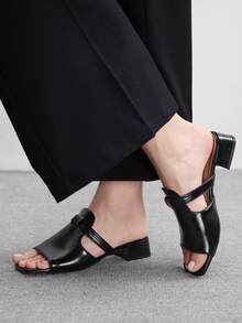 CUCCOO BIZCHIC Women Heeled Sandals - Black - View 3