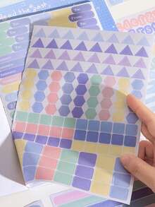 1 pieza Notas adhesivas coloridas y lindas, notas adhesivas para cuadernos, diarios e índices. - Traje - Ver 4