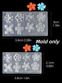 Bộ 2 khuôn silicon làm móng nghệ thuật họa tiết hoa mùa xuân, khuôn khắc 3D hình cánh hoa ly và hoa anh đào, món quà tái sử dụng ý tưởng cho ngày Valentine và bạn bè. - Trong sáng - Xem 10