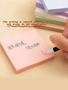 Sticky Notes | Random Colors, Portable Self-Adhesive Bookmarks & Memo Pads For Home Office School - Multicolor - View 5