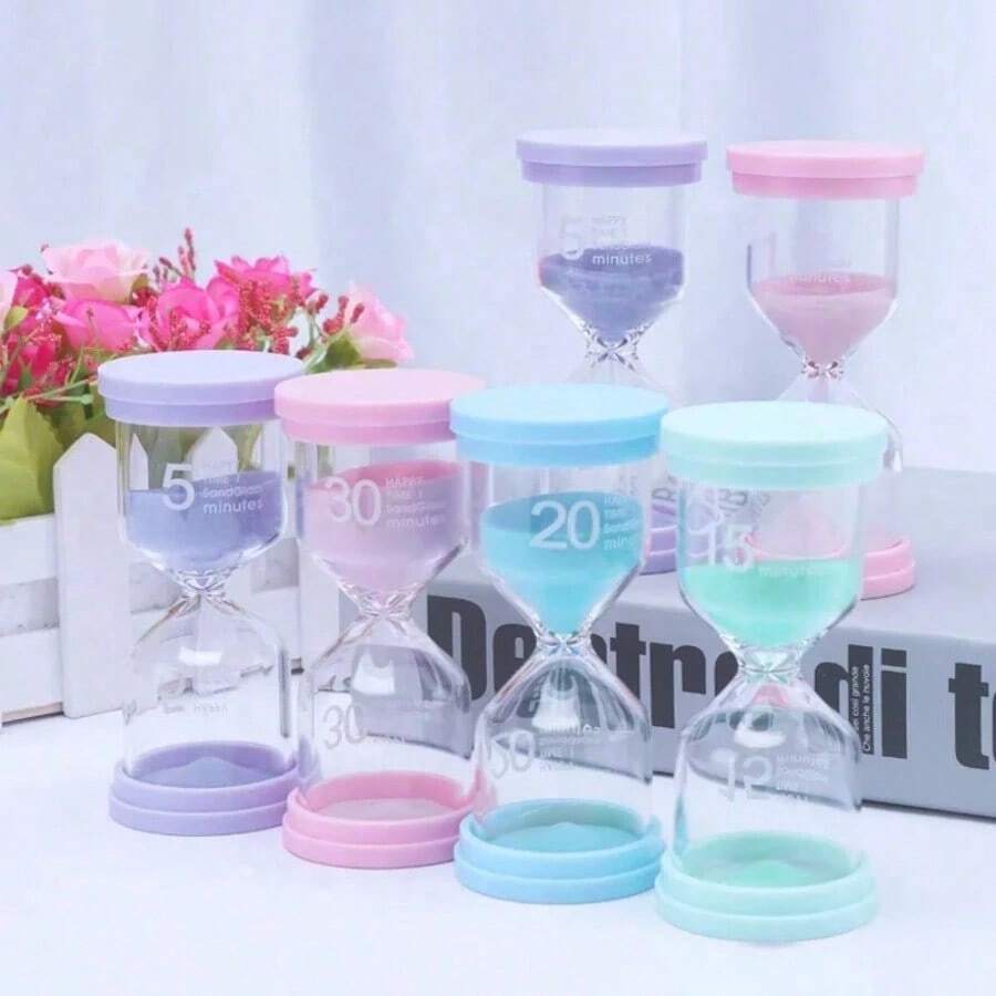 Colorful Macaron Timer 1/3/5/10/15/30 Minute Timer, Quicksand Home Decoration Timer, Children's Homework Timer - Multicolor - View 1