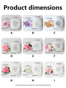 Khuôn silicon hình hoa lan bướm - hoa lan nhỏ, khuôn nến để làm nến, khuôn nến liền khối 3 chiều, quà tặng Giáng sinh, khuôn silicon chịu nhiệt cao, dẻo và dễ vệ sinh, có thể dùng để tự làm đồ trang trí nến thơm, đồ trang trí bằng đá thạch cao, đúc nhựa và các mục đích khác, đa năng, thích hợp cho trang trí lễ hội, thiền định và tự chiêm nghiệm. - trắng - Xem 10