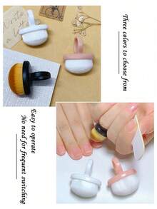 MAOMIA 1 chiếc cọ làm sạch móng tay dạng vòng, dễ sử dụng, thích hợp cho việc vệ sinh dụng cụ làm móng tại salon. - Nhiều màu - Xem 6