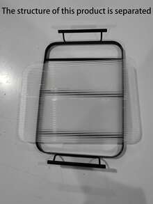 Rectangular , Home Dessert Plates, Hotel Restaurant Coffee Plates, Tea Plates, Fruit Plates, Sushi Plates, Steak Plates, Bread Plates, Snack Wooden Display Plates, Transparent Textured Cup Plates - Black - View 7