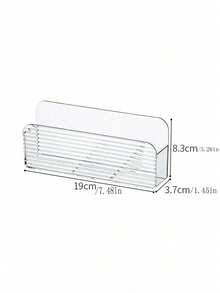 Hộp đựng điều khiển từ xa, giá đỡ điều khiển TV/máy lạnh treo tường, hộp đựng điện thoại/mỹ phẩm treo tường bằng acrylic trong suốt. - Nhiều màu - Xem 11