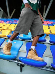 EVRINFINITE Spring/Summer New Fashionable Casual Water-Washed Denim 7/8 Pants, Loose & Versatile, Minimalist Style Jeans - Grey - View 7