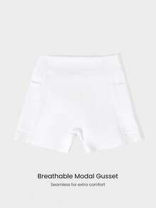 GLOWMODE 莫代尔三角插片，Swing Smart吸汗速干面料，侧边口袋，防滑握把，网球男童短裤，适合网球、高尔夫、匹克球等运动，日常穿着。 - 白色 - 查看 6