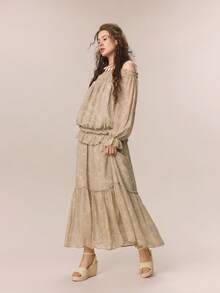 Styleloop Sandale cu platformă și șireturi, pentru femei, casual, versatile, în culoare solidă, potrivite pentru ținute de vacanță și articole esențiale de călătorie - Aur deschis - Vizualizare 5