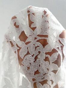 EastFlair Women's Sleeveless Lace Chinese Style Blouse With Button Design - White - View 7